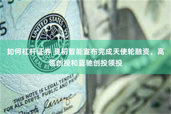 如何杠杆证券 灵初智能宣布完成天使轮融资，高瓴创投和蓝驰创投领投
