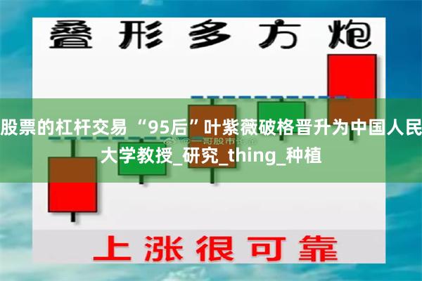 股票的杠杆交易 “95后”叶紫薇破格晋升为中国人民大学教授_研究_thing_种植