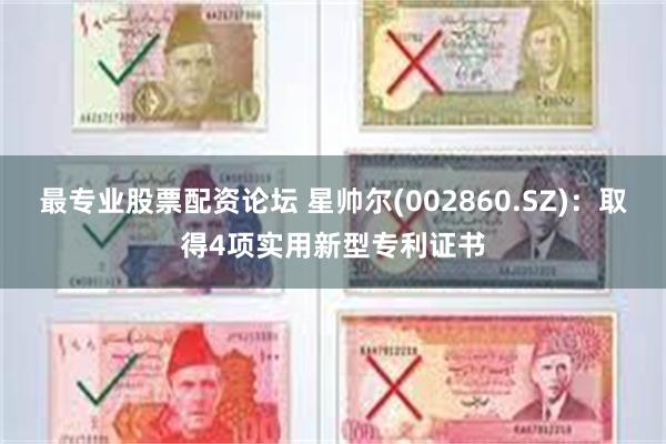 最专业股票配资论坛 星帅尔(002860.SZ)：取得4项实用新型专利证书