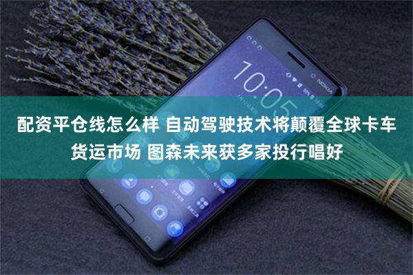配资平仓线怎么样 自动驾驶技术将颠覆全球卡车货运市场 图森未来获多家投行唱好