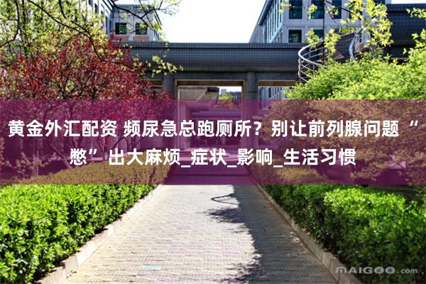黄金外汇配资 频尿急总跑厕所？别让前列腺问题 “憋” 出大麻烦_症状_影响_生活习惯